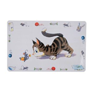 Matskålsunderlägg katt med mus