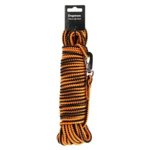 DOGMAN Flätad Spårlina Iris Orange 15m
