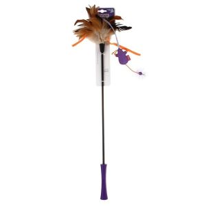 GiGwi Feather Teaser Brun 53cm – kattspö