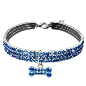 BLING - Elastisk Diamant Halsband Hund