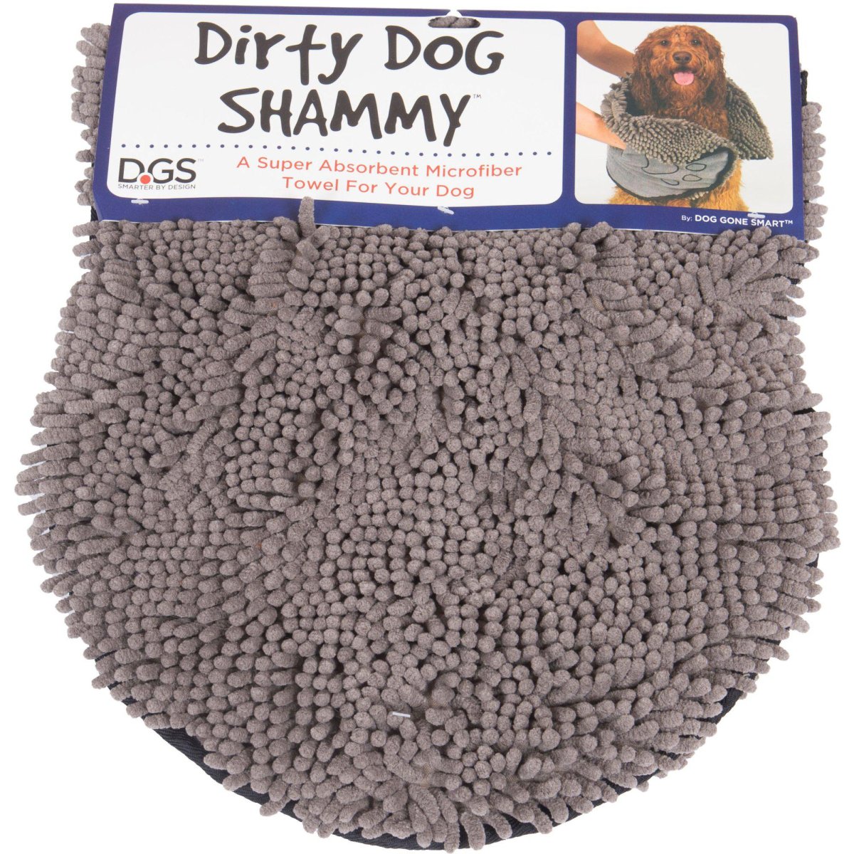 DGS Dirty Dog SHAMMY Handduk 33x79cm, Grå - Bild 2