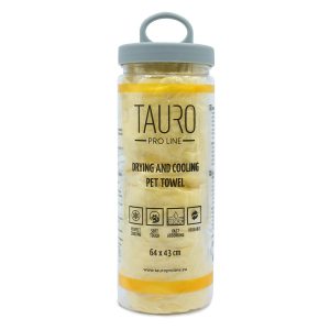 TAURO PRO LINE Drying and Cooling Towel, 64×43 cm, Yellow – tork och kylhandduk