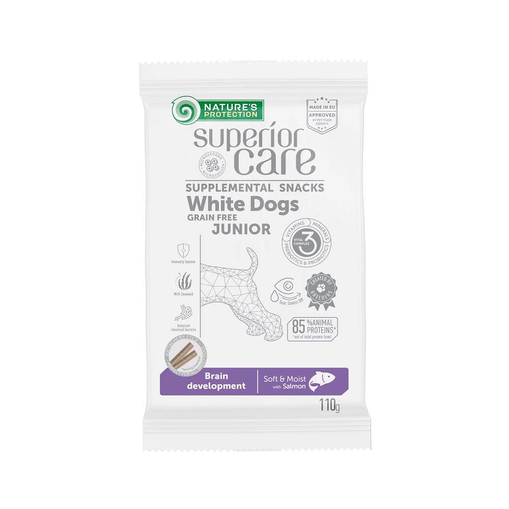 NATURES PROTECTION Superior Care White Dogs Junior Brain Development Salmon 110 g - Bild 2